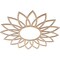Ekena Millwork Daisy Wood Fretwork Pierced Ceiling Medallion, Alder, 34"OD x 11 7/8"ID x 3/8"T CMWP34X34X0375DAAL - alternate 2